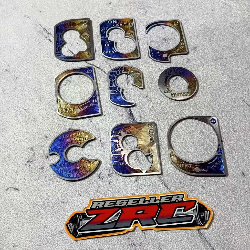 emblem cover kunci kontak titanium vario 125 / 150 led old / pcx cbu original viet