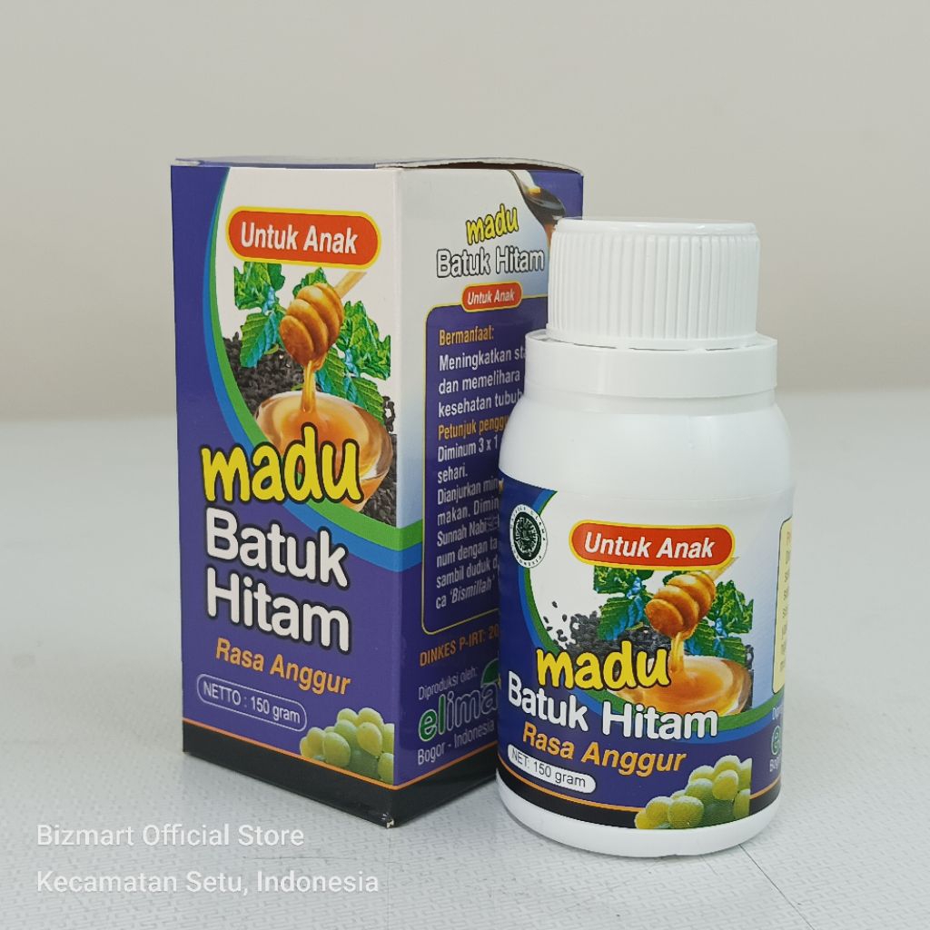 

Madu Batuk Hitam Eliman Rasa Anggur Solusi Untuk Atasi Gangguan Batuk & Flu Anak