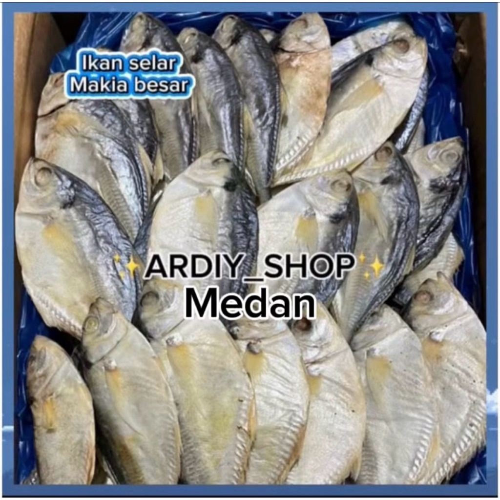 

ikan asin selar makiyah besar enak kering super mantap
