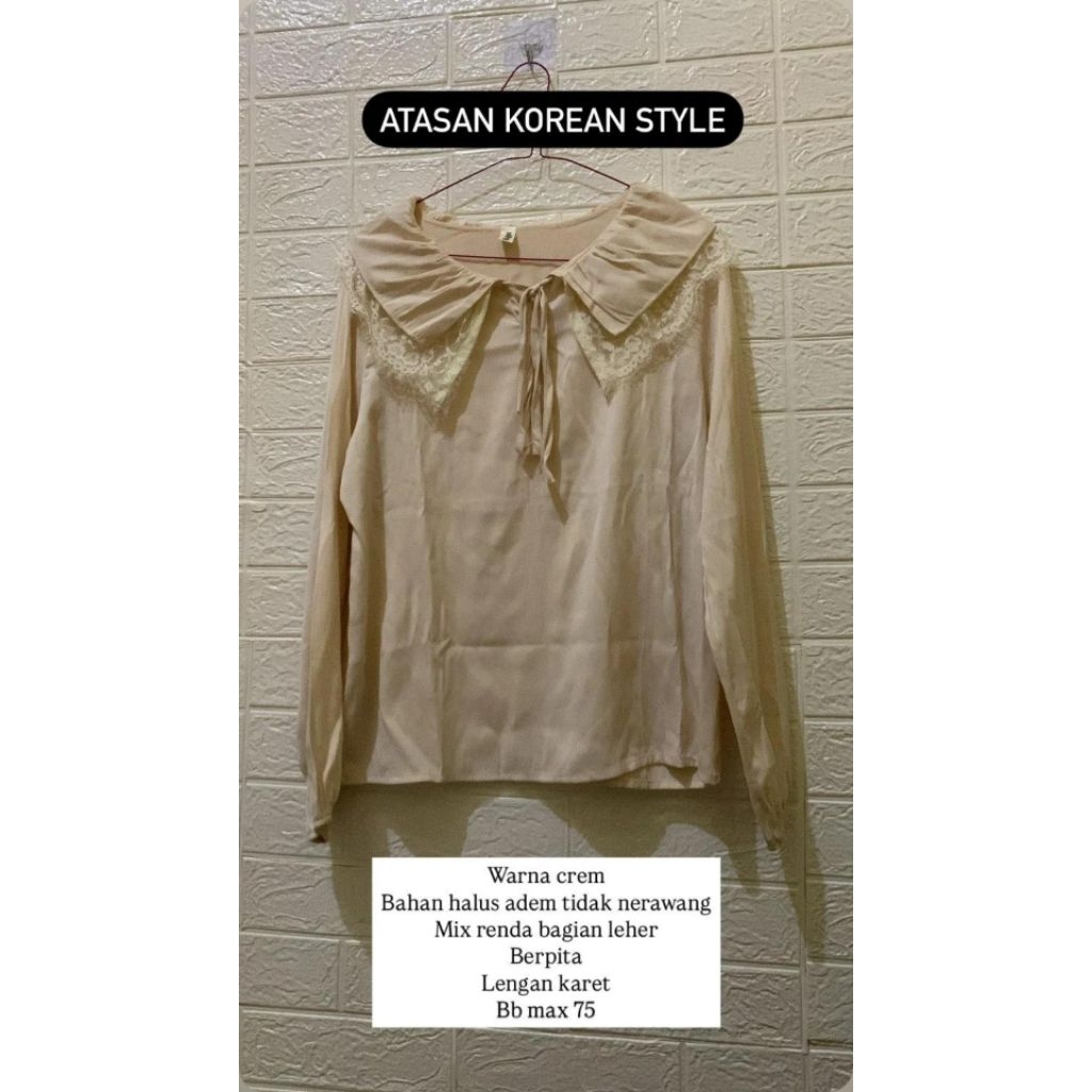 Blouse korean style/Thrift/Preloved