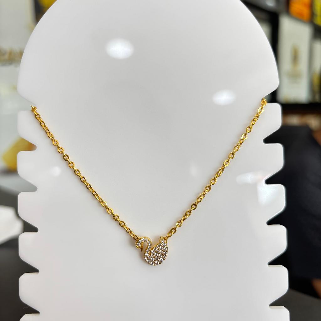 kalung emas fancy swan 375/8k
