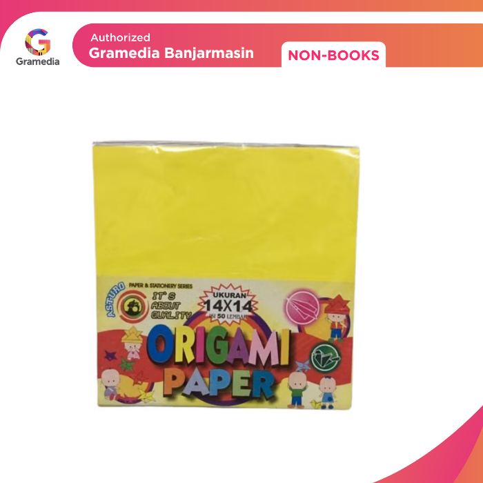 

Gramedia Banjarmasin - Origami Paper Asturo 14 X 14CM 50 Sheets