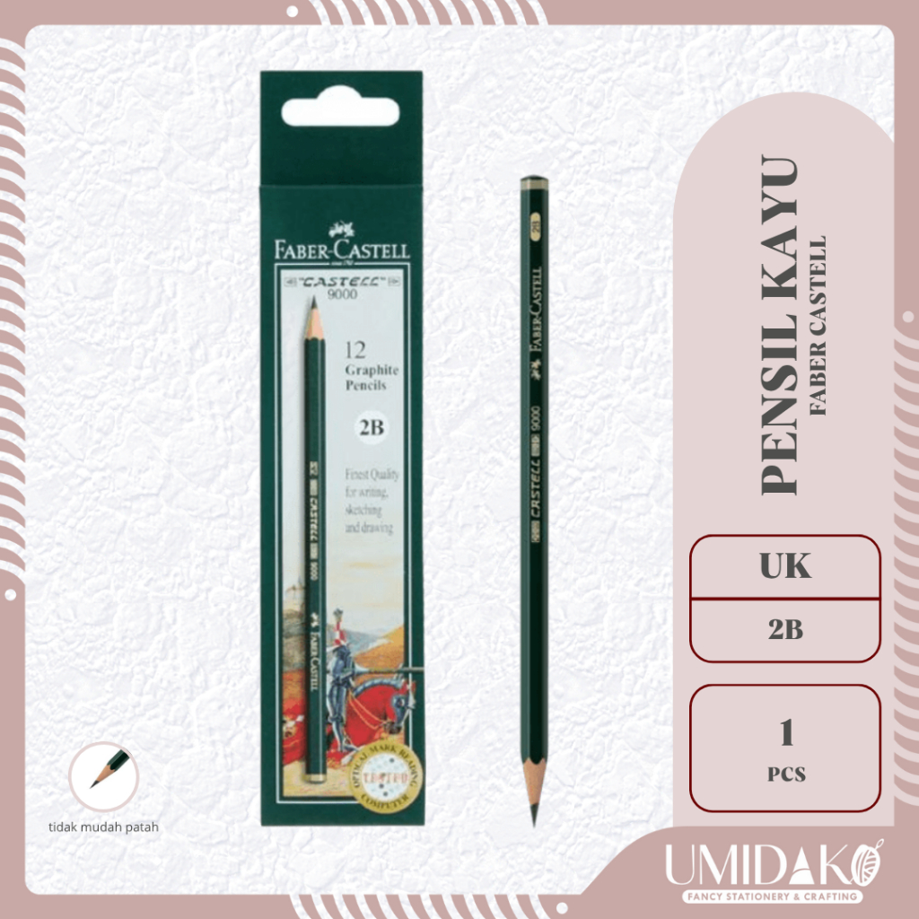 

[UMIDAKO] PENSIL KAYU KLASIK HIJAU UNTUK UJIAN FOR COMPUTER FABER CASTELL 9000