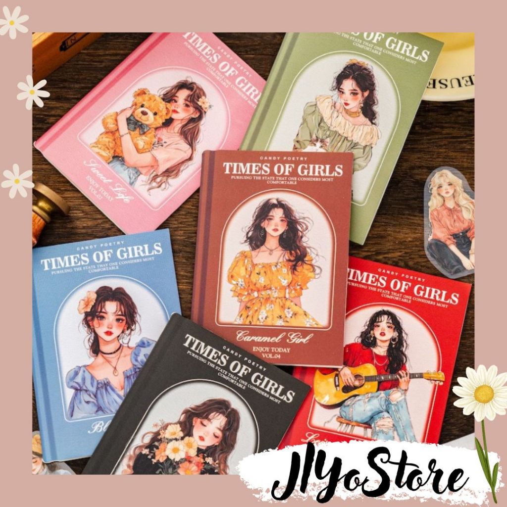 

30pcs Sticker Stiker Anti Air Time Of Girls Bujo Journal Jurnal DIY Scrapbook Planner Aesthetic