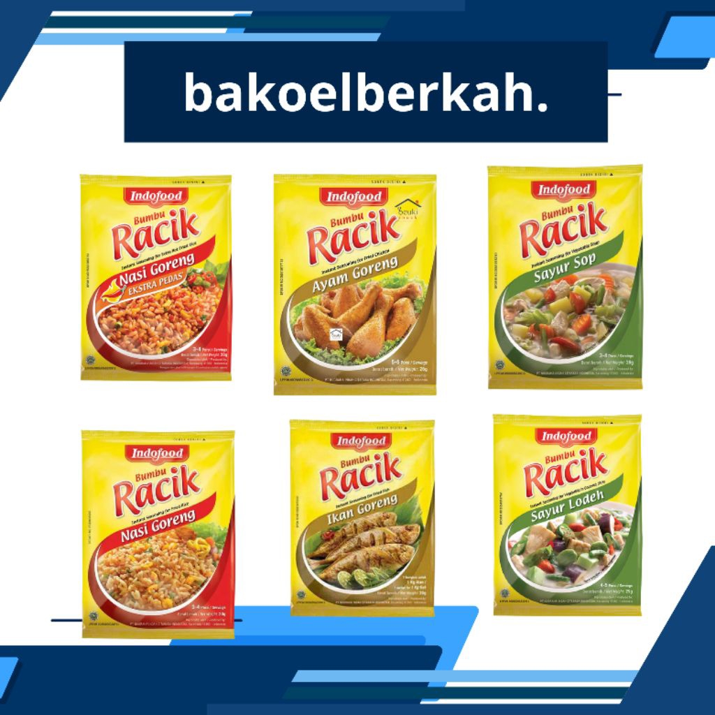 

RACIK BUMBU NASI GORENG, SAYUR SOP, SAYUR LODEH, IKAN GORENG & AYAM GORENG