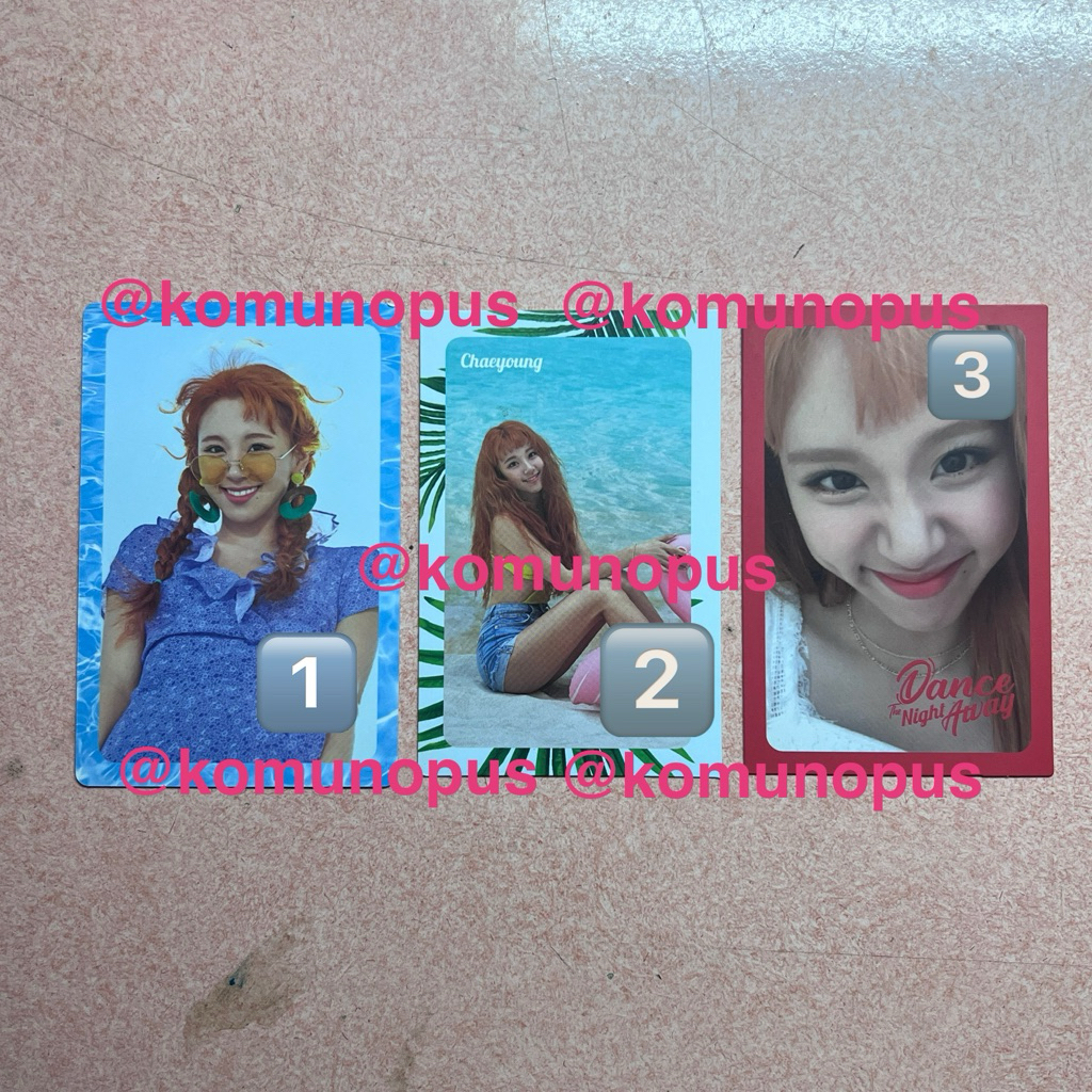 WTS IN RUSH PHOTOCARD PC TWICE CHAEYOUNG SUMMER NIGHTS PRELOVED UNSEALED OFFICIAL