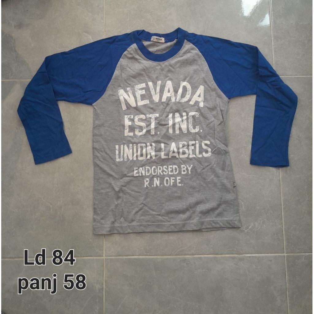 Kaos anak lengan panjang preloved nevada