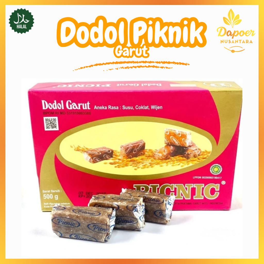

Dodol Garut Picnic Aneka Rasa Original 250gr Klasik Legendaris Oleh Oleh Klasik