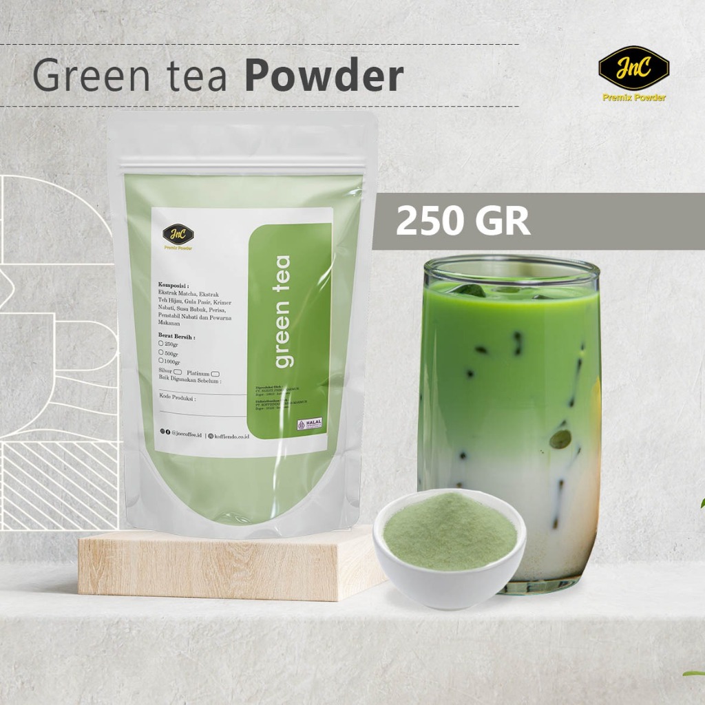 

JnC Green Tea Powder 500 Gr | Bubuk Minuman Rasa Teh Hijau