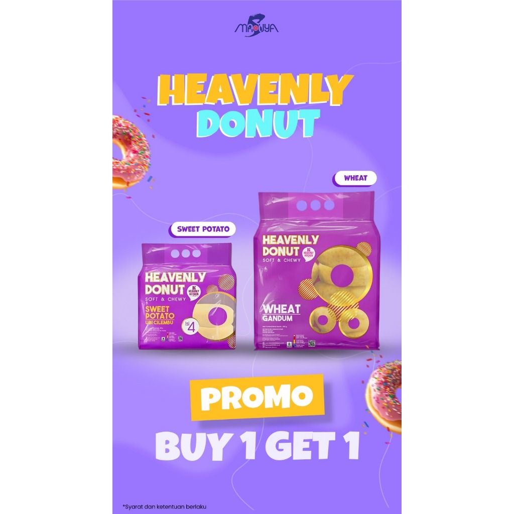 

Promo Heavenly Kitchen Donat Kentang / Donat Kentang Frozen BUY1 GET1