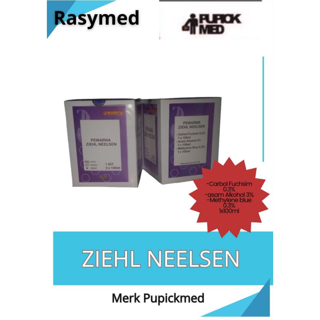 Pewarna Ziehl Neelsen / Zein Neelsen /Pemeriksaan TBC / Pewarna BTA