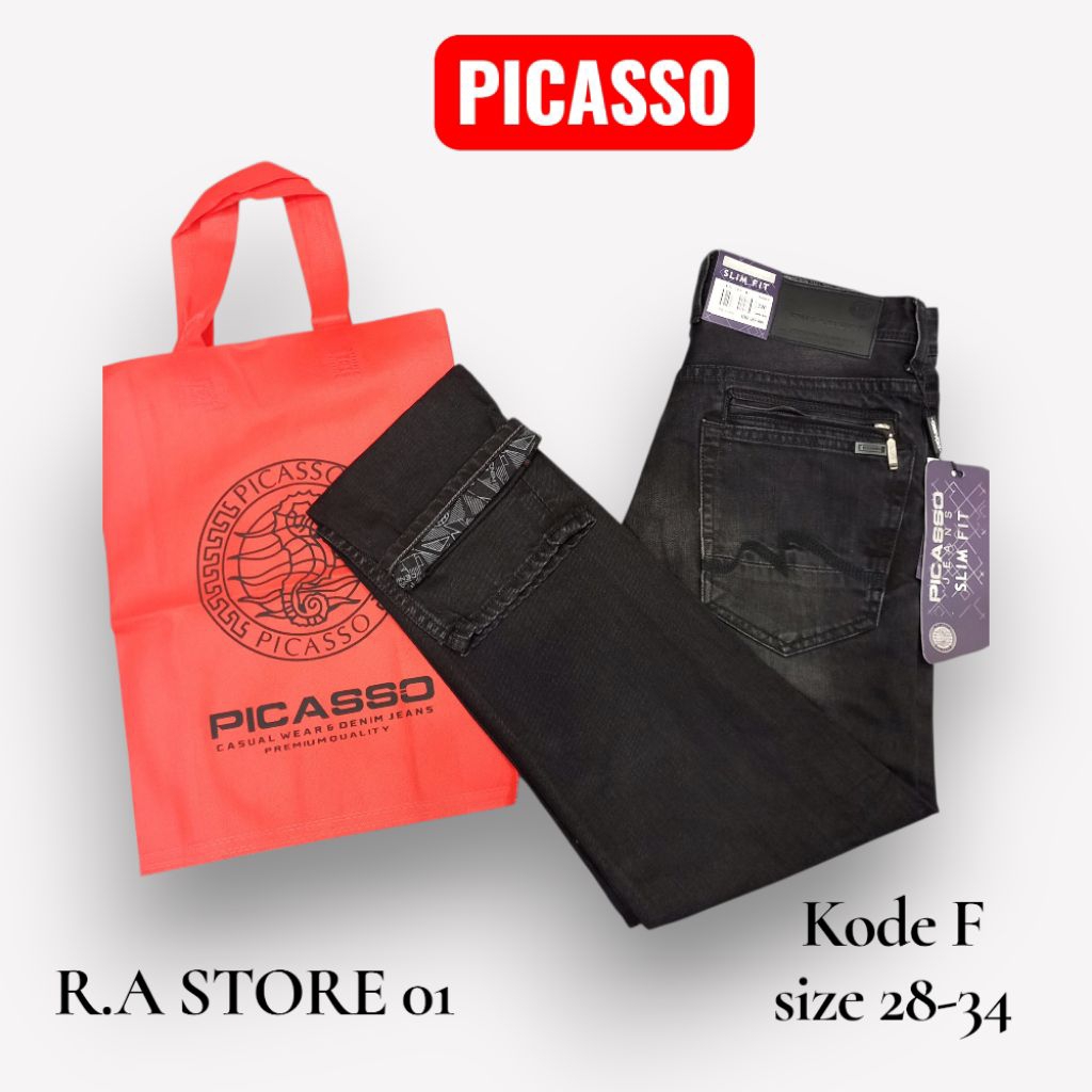 CELANA PICASSO DENIM ORIGINAL/PICASSO RESLETING/JEANS PRIA