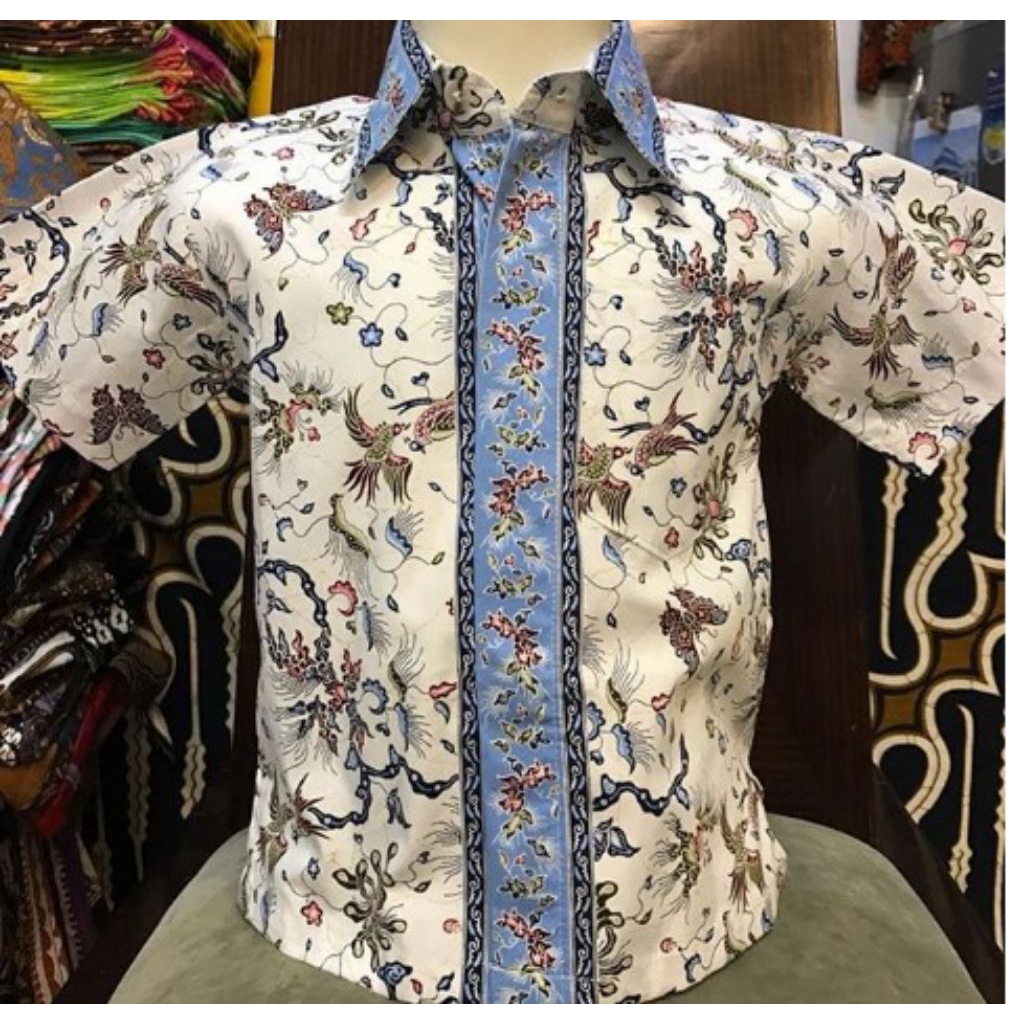 Bakul batik, kemeja batik anak lengan pendek