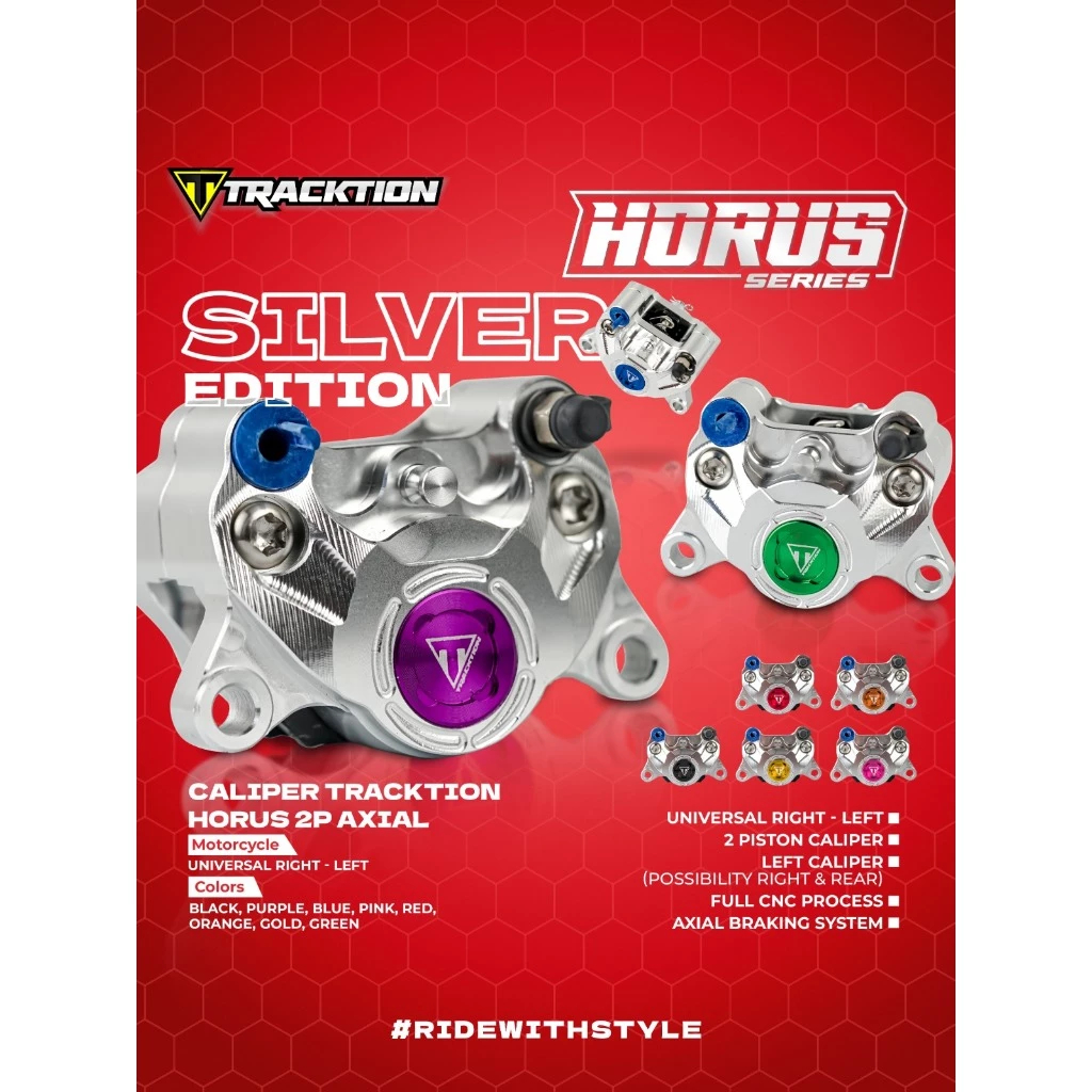 CALIPER TRACKTION 2P HORUS CNC UNIVERSAL TRACKTION TAD RACING