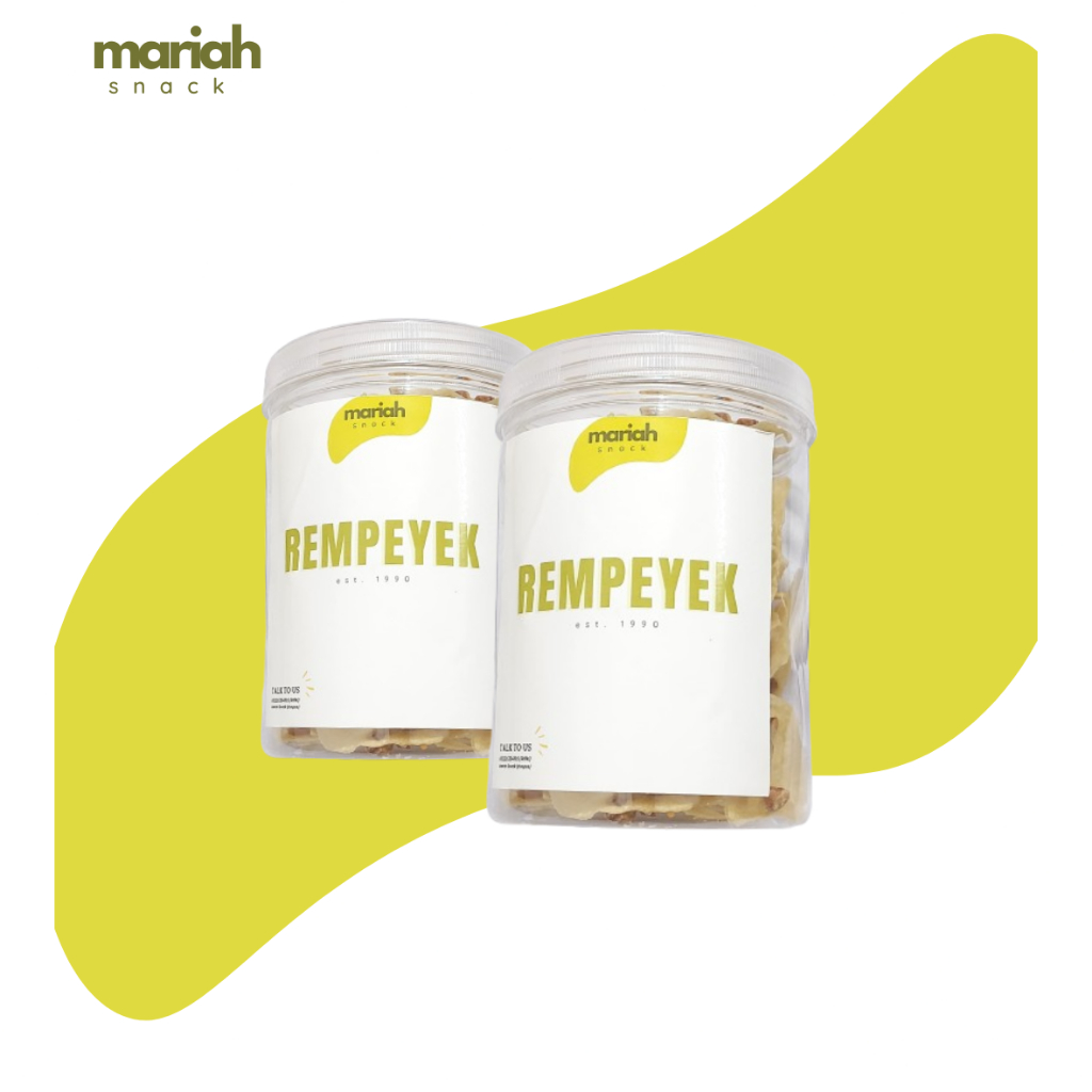 

MARIAH SNACK - Rempeyek Kacang Tanah Renyah Premium Toples 800ML