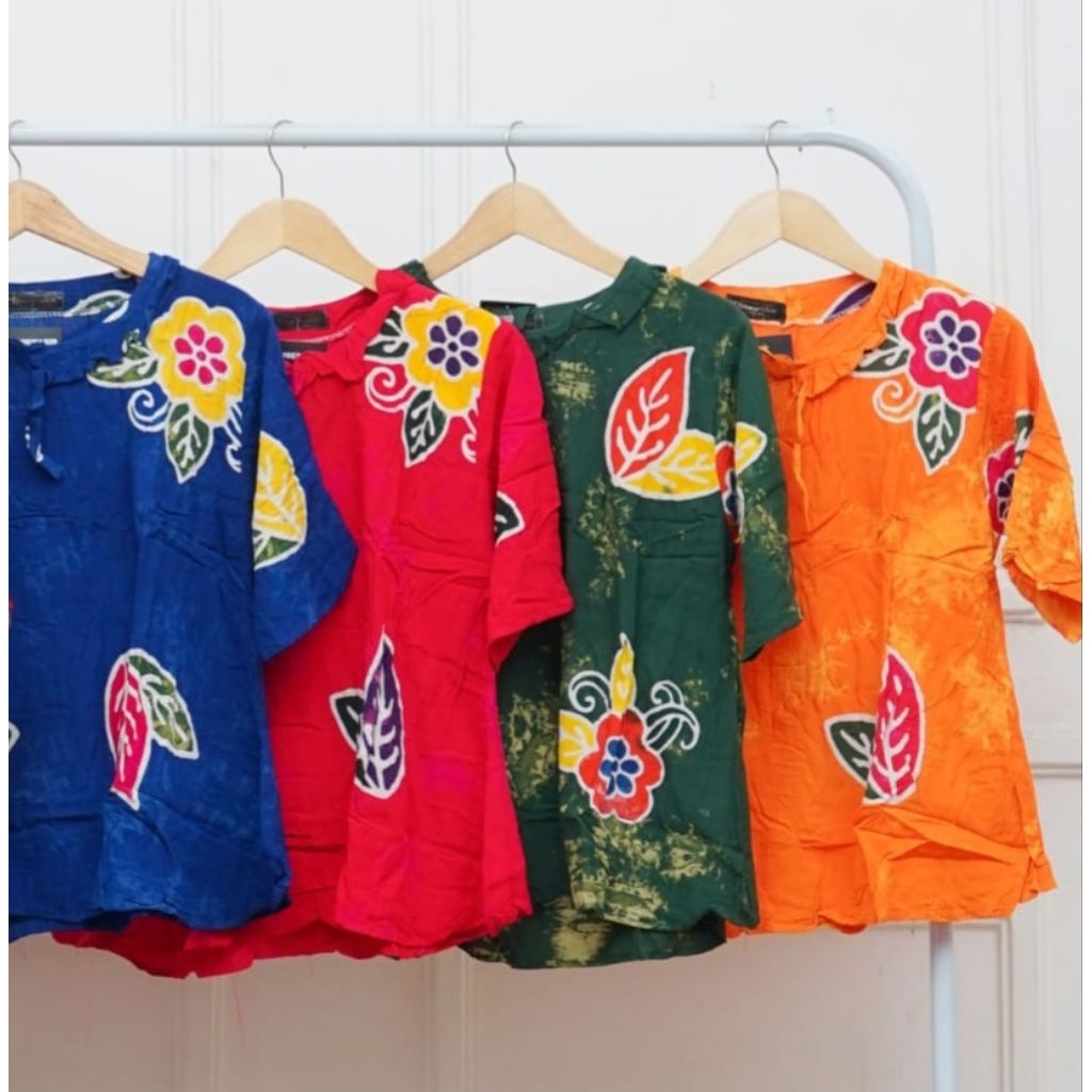 SETELAN BATIK WANITA KEKINIAN | ONESET MOTIF SUNAN KCLL | BAJU TIDUR SUNAN BAHAN RAYON ADEM