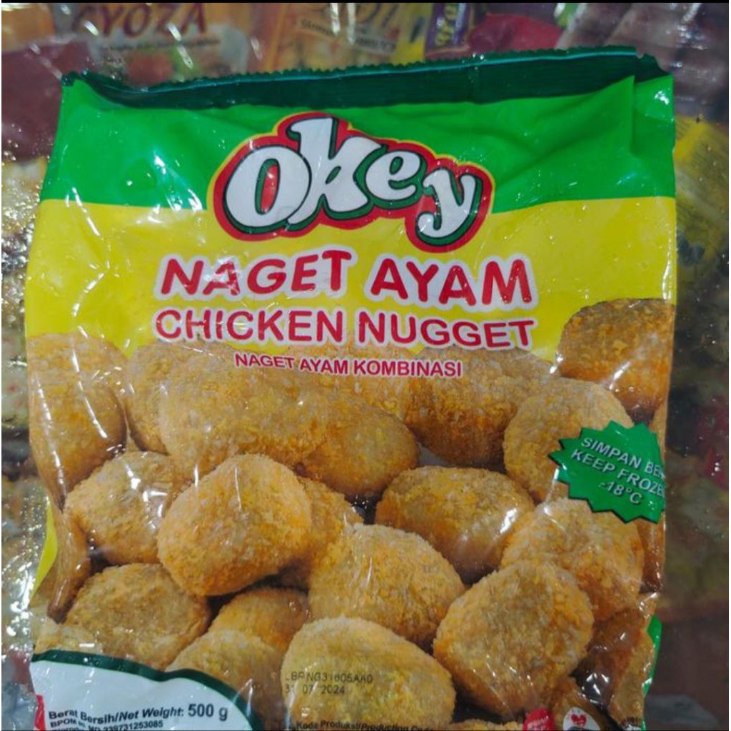 

naget ayam okey berat 500 gram frozen food