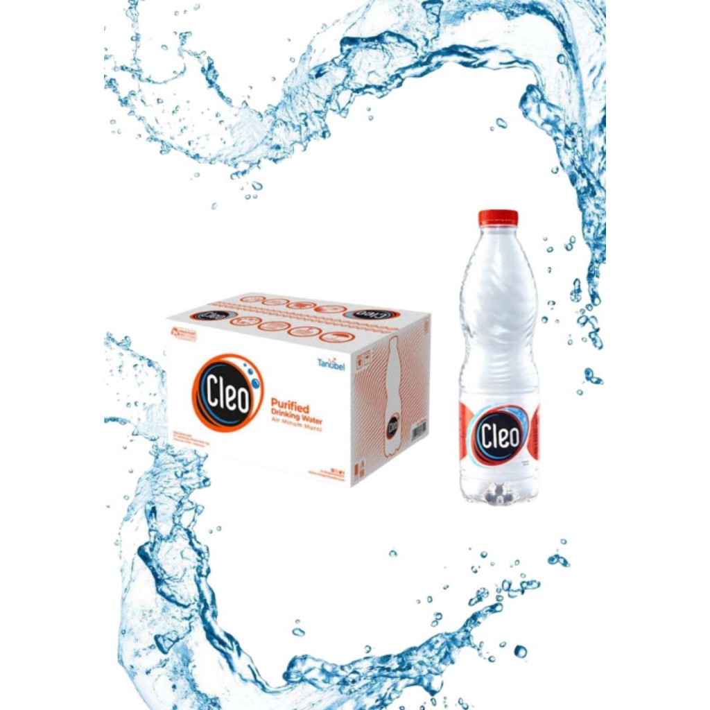 

Air Mineral Cleo 550 ml ( 1 dos isi 24 botol )
