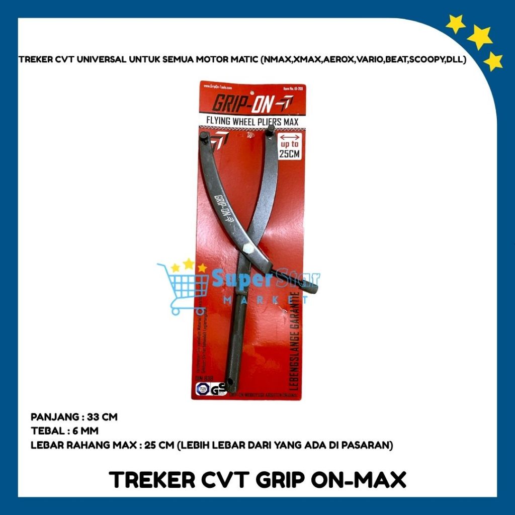 Treker CVT Matic Universal GRIPON-MAX / Tracker CVT Nmax Xmax Aerox Lexi ADV Vario Beat Mio