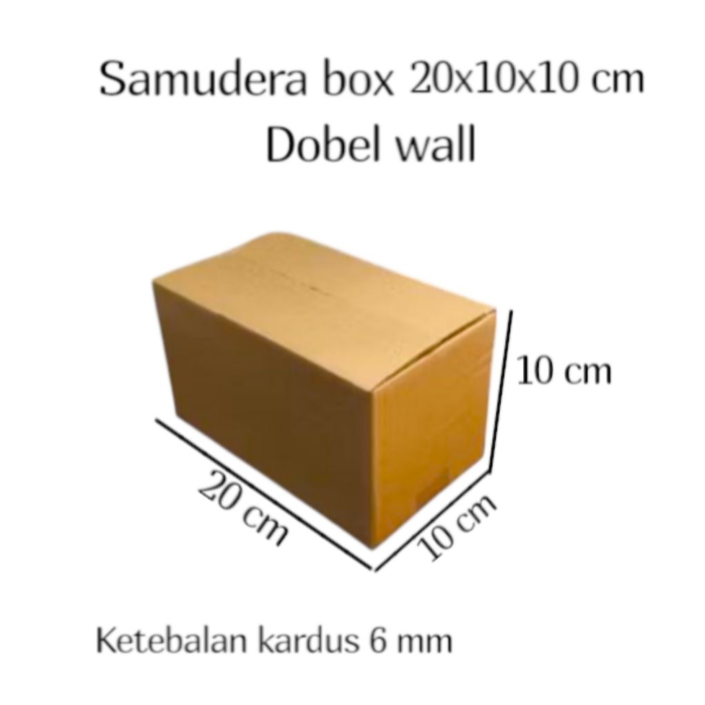 

kardus box uk 20x10x10 cm (dobel wall ) polos
