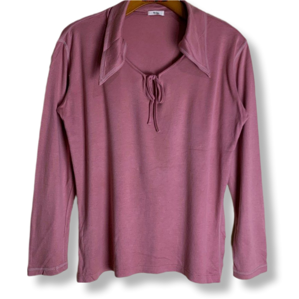 YOHJI YAMAMOTO Y'S BIS COLLARED LONG SLEEVE SHIRT | KAOS | AFM