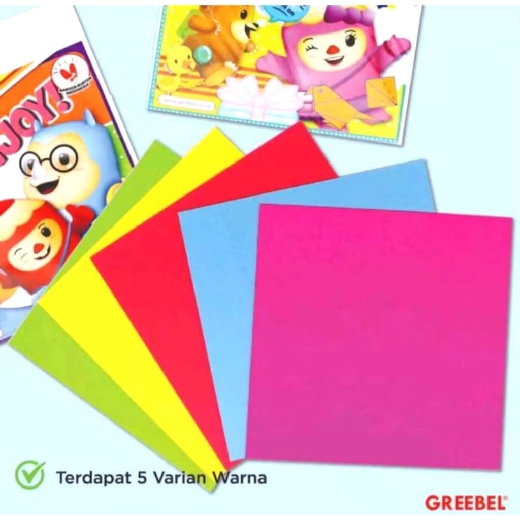 

GREEBEL DOUBLE FACE ORIGAMI COLOR PAPER 12 14 16 18 20 KERTAS LIPAT BOLAK BALIK WARNA