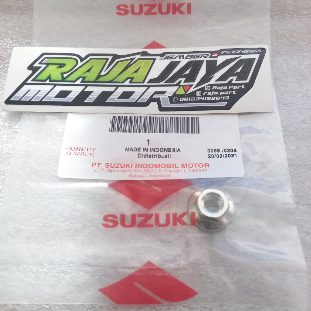 Mur jalu pentol stang stir nut stabilizer stabiliser suzuki satria 2tak 2 tak 2t hiu lscm lumba ru 1