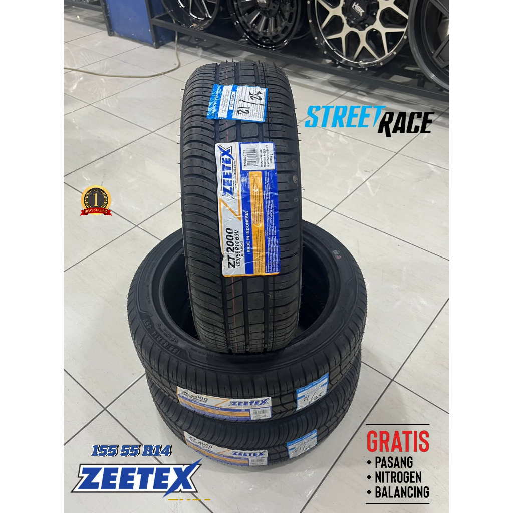Ban Mobil Wuling Air Ev ukuran 155 55 R14 ZEETEX ZT 2000 155/55 Ban Ring14