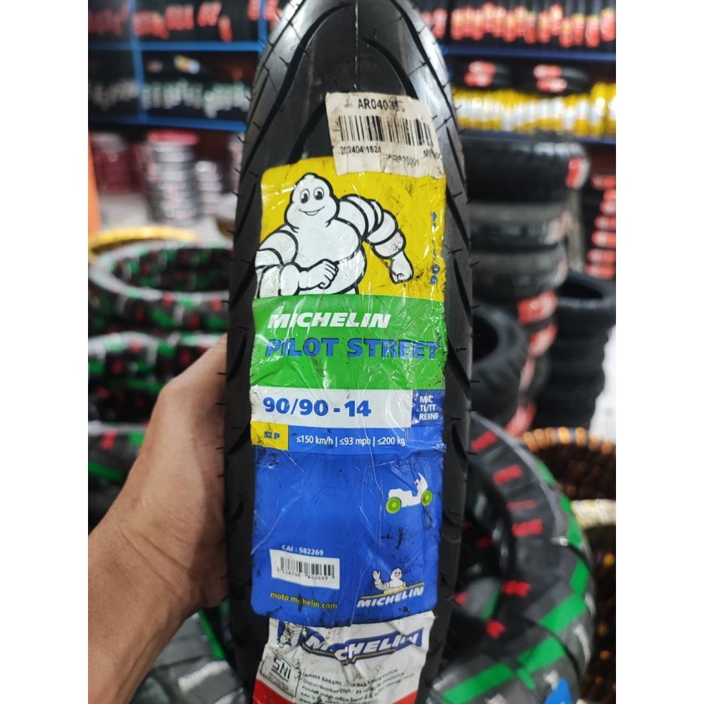 BAN MICHELIN 90/90-14 PILOT STREET Ban Motor VARIO 125, BEAT, MIO, LEXI S, GENIO, LEXI, SPIN, NEX, A