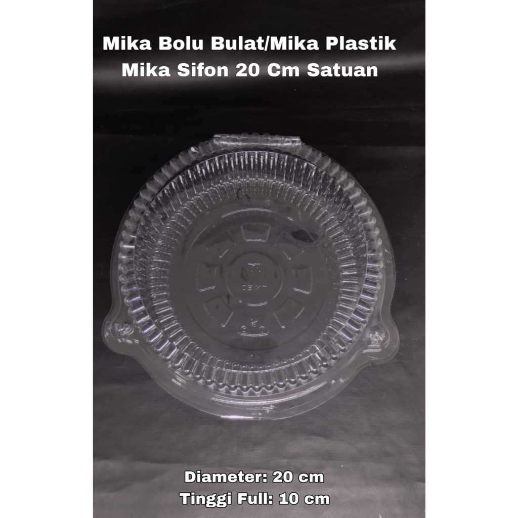 Mika Sifon/ Mika Bolu Bulat/ Mika Bolu Plastik Ukuran 20 cm