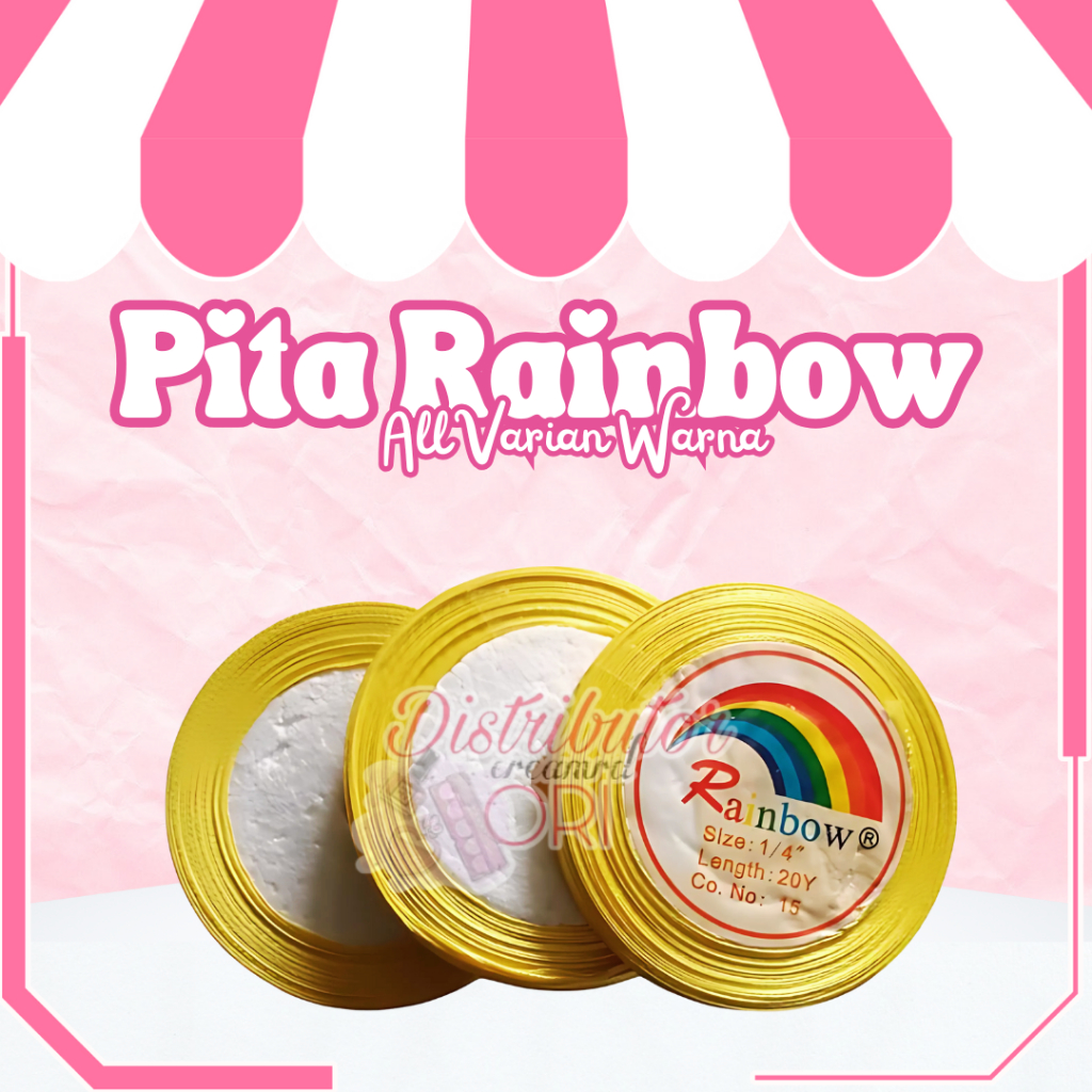 Pita satin 1/4 inch 20yard / pita satin 0.6cm / PITA KECIL