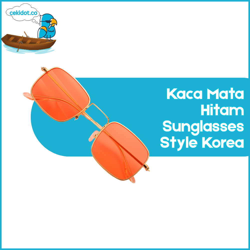 Kacamata Wanita Kaca Mata Hitam Sunglasses Style Korea Fashion Pria K704 Y1410