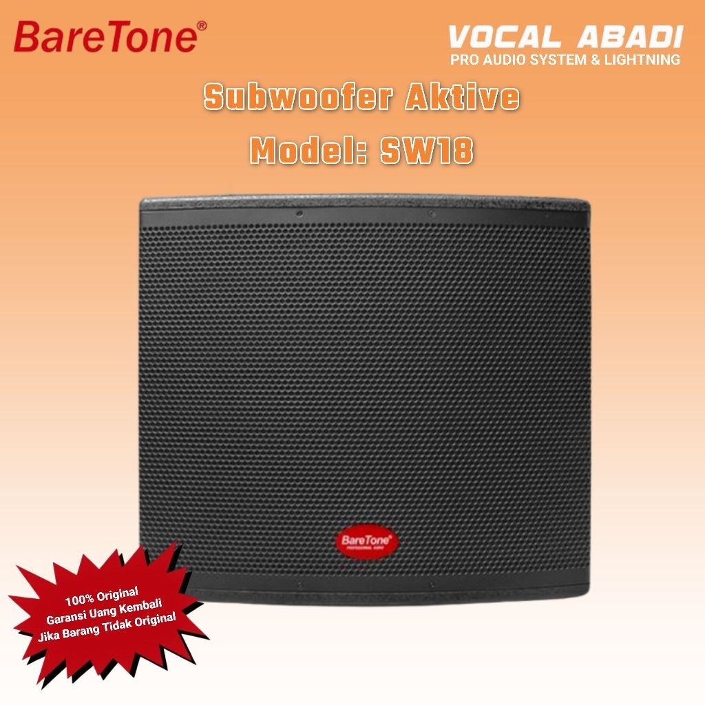 SUBWOOFER AKTIVE BARETONE SW18