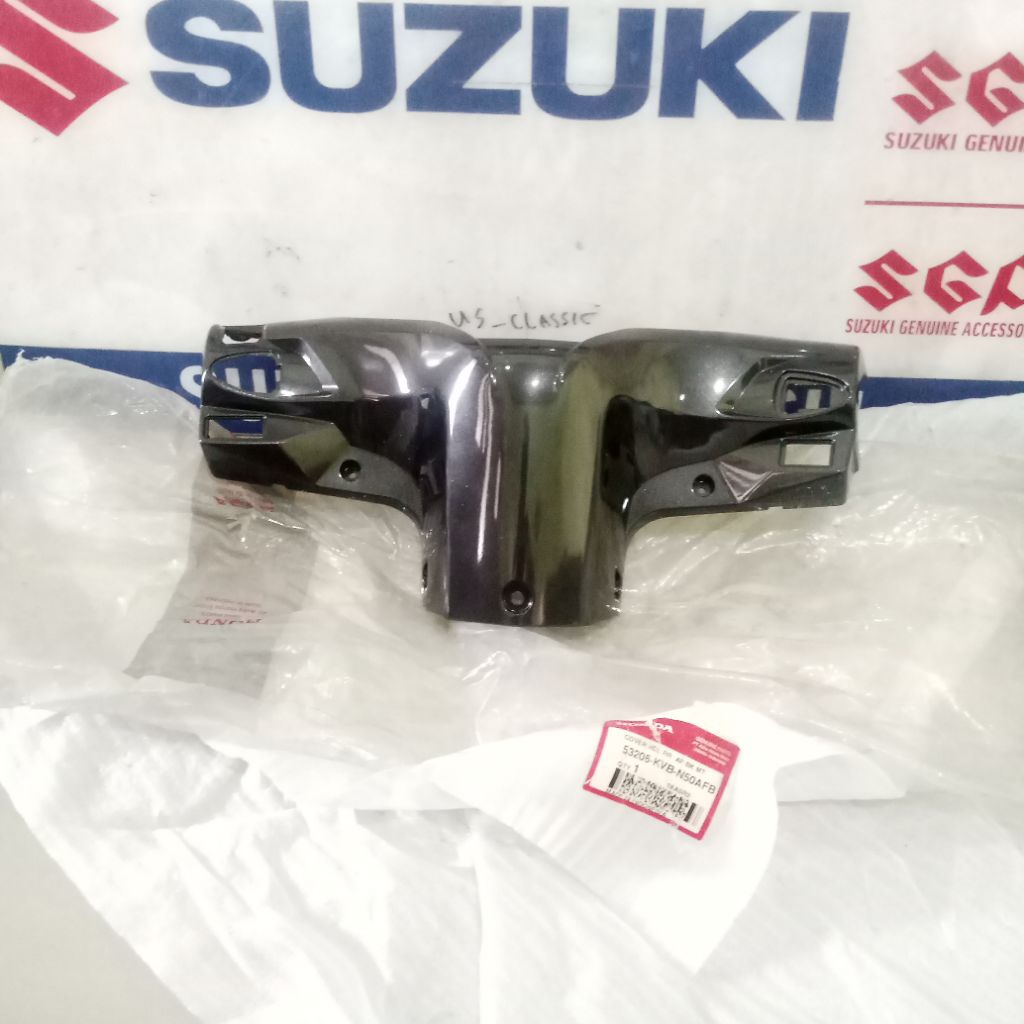 53206KVBN50AFB Batok Belakang Honda Vario Techno 110 Karbu Karburator Abu Abu Metalik Original AHM