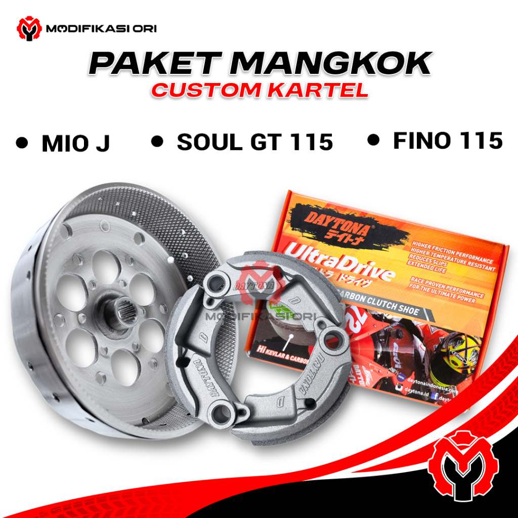 MIO J Mangkok KARTEL Kampas Ganda DAYTONA Paket Kirian MIO GT 115 Mangkok kampas ganda X RIDE 115