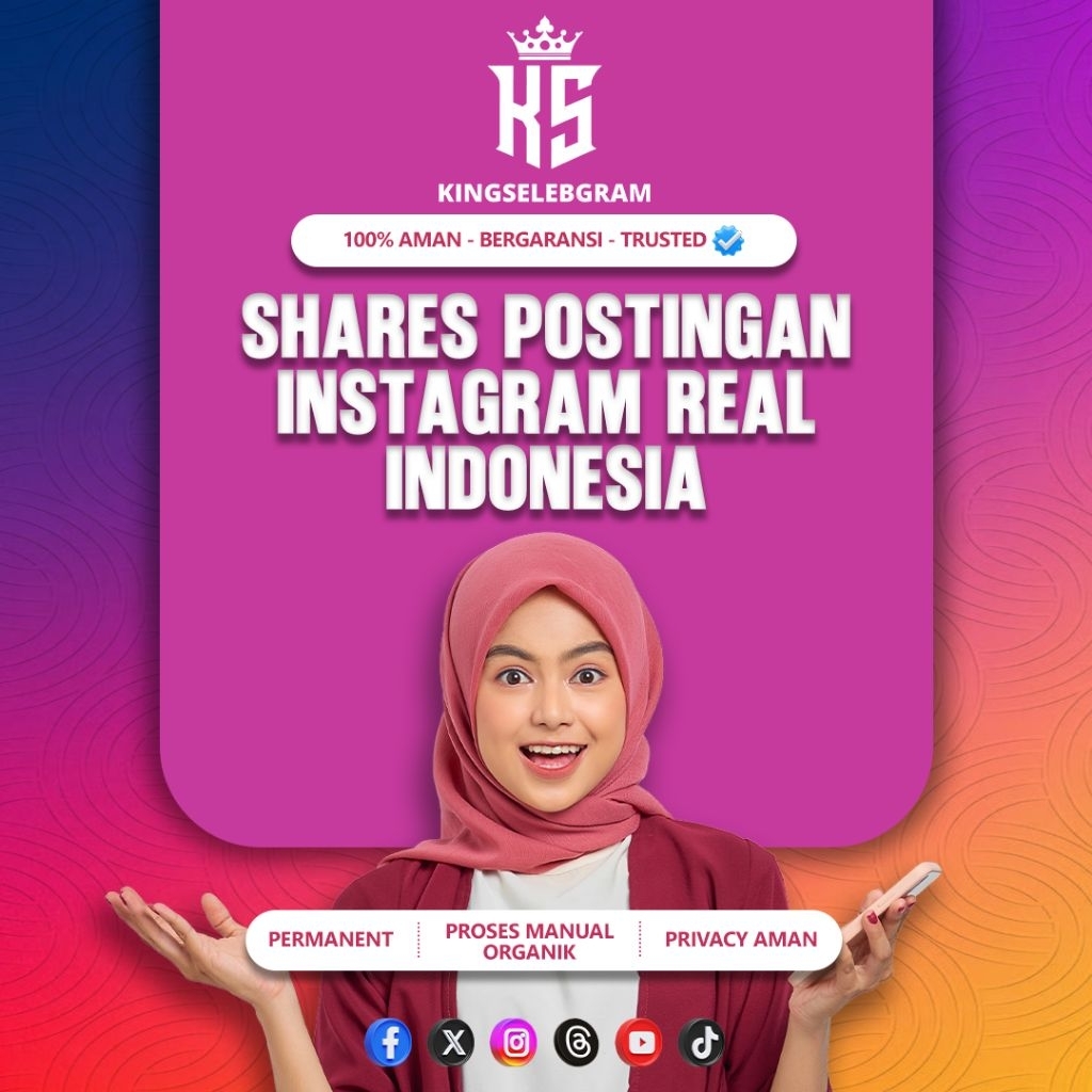 Shares Postingan Instagram Real Akun Indonesia Aktif Berkualitas Menambahkan Insight Permanen