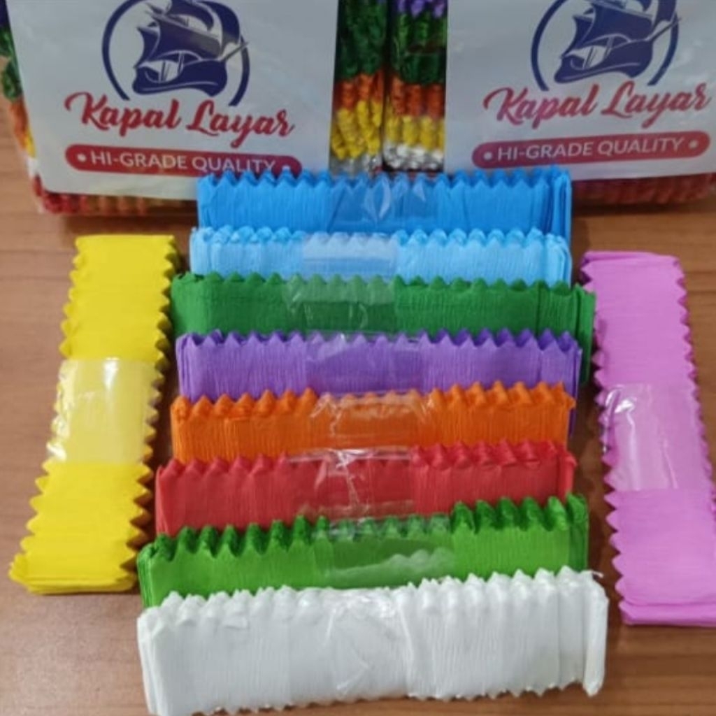 

(1 Pack ) Kertas Crepe / krep / kertas Klobot kelobot Potongan