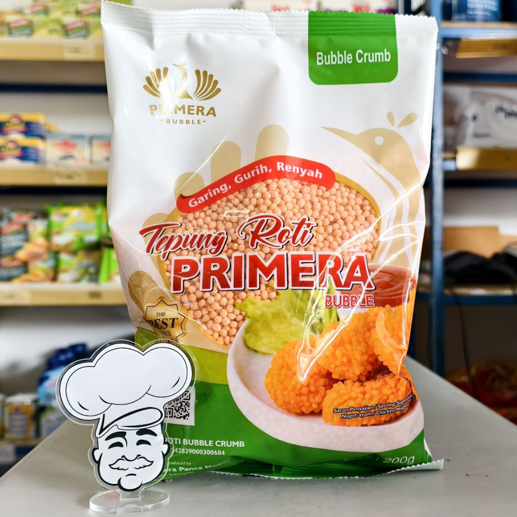 

Bubble Crumb Primera 200Gr / Tepung Roti Bulat / Bubble Breadcrumb / Tepung Krispi