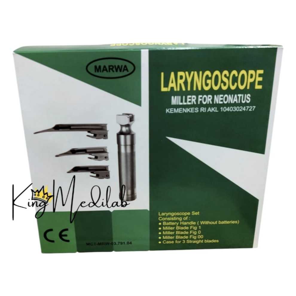 Marwa Laryngoscope Neonatus / Larynoscope Miller For Neonatus / Marwa Laryngoscope Bayi