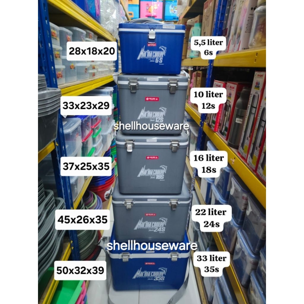 *KHUSUS BATAM* MARINA COOLER LIONSTAR/box ikan pancing/boks es batu/kotak penyimpanan es,ikan,dll