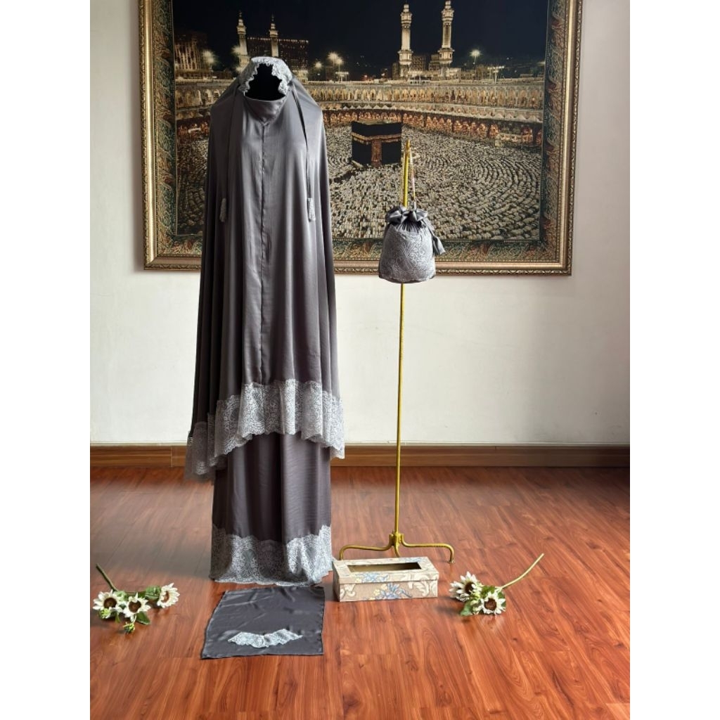 Mukena Khadijah dg tutup dagu