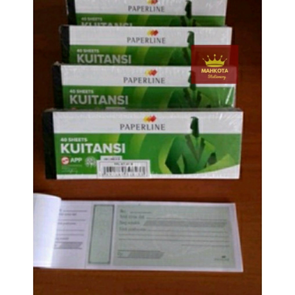 

Buku Kwitansi Paperline 40 Mini/Kwitansi KM 40 1 Pack (10 Buku)
