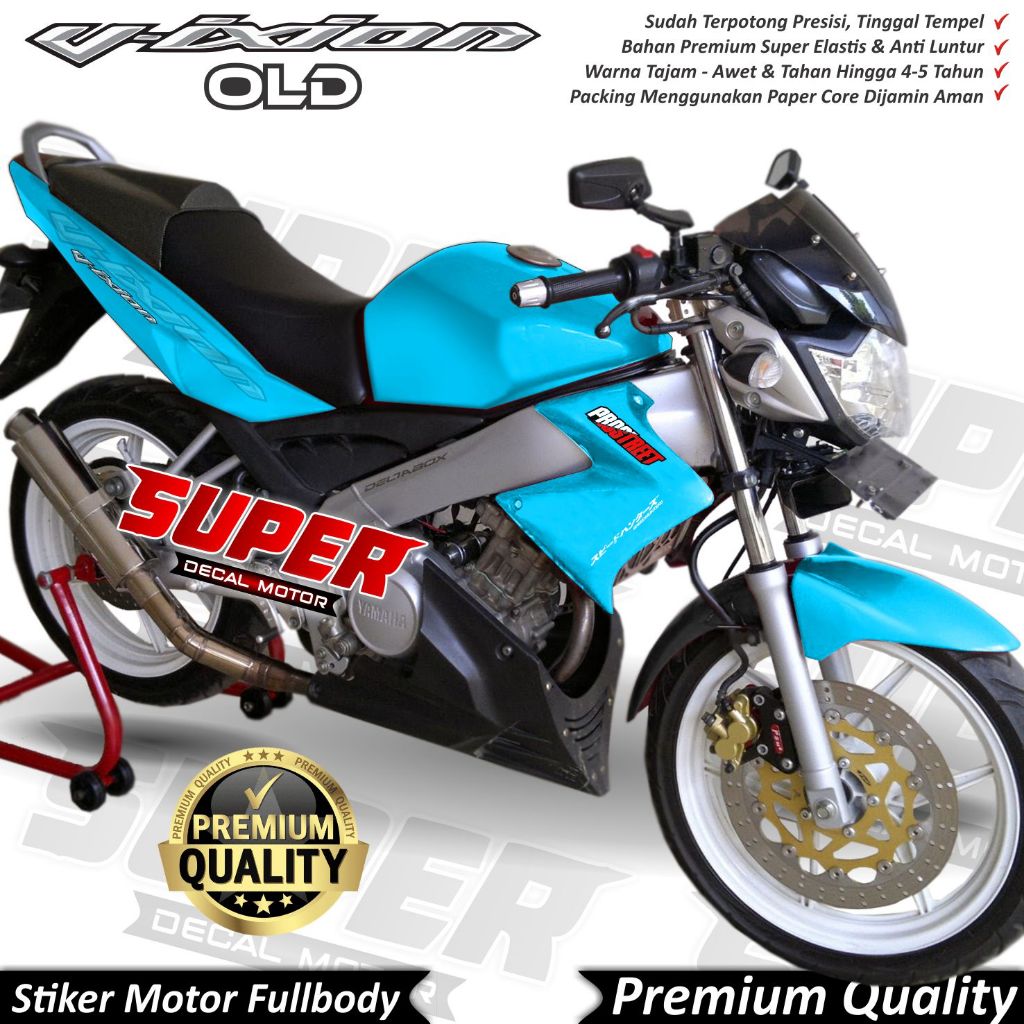 TERBARU Stiker Decal Vixion OLD Full Body Variasi Warna Polos Keren