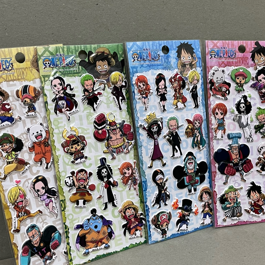

Stiker One Piece / Stiker Anime / Stiker Kartun Jepang / Stiker Timbul / Stiker Luffy