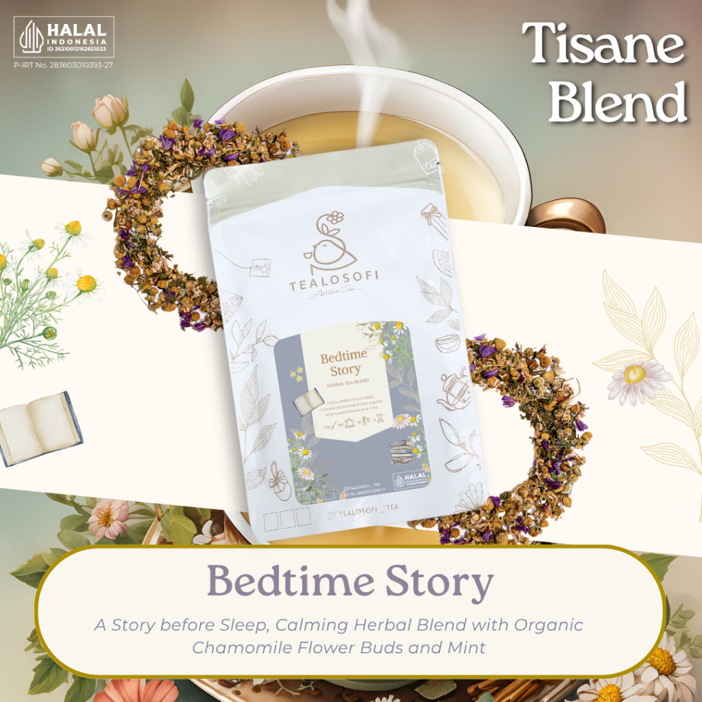 

Bedtime Story - Tealosofi Tea Artisan Tea Tisane - Herbal Blend Chamomile