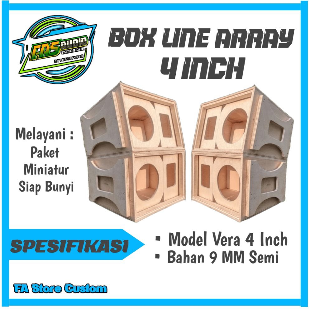 Box line array model vera 4 inch
