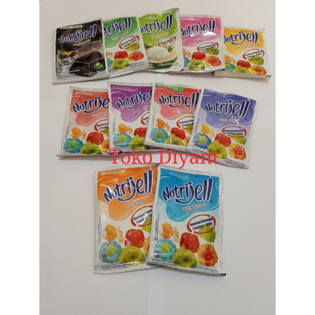 

Nutrijel Ekonomis Bubuk Agar Jelly Puding Instan Nutrijel Aneka Rasa 10gram