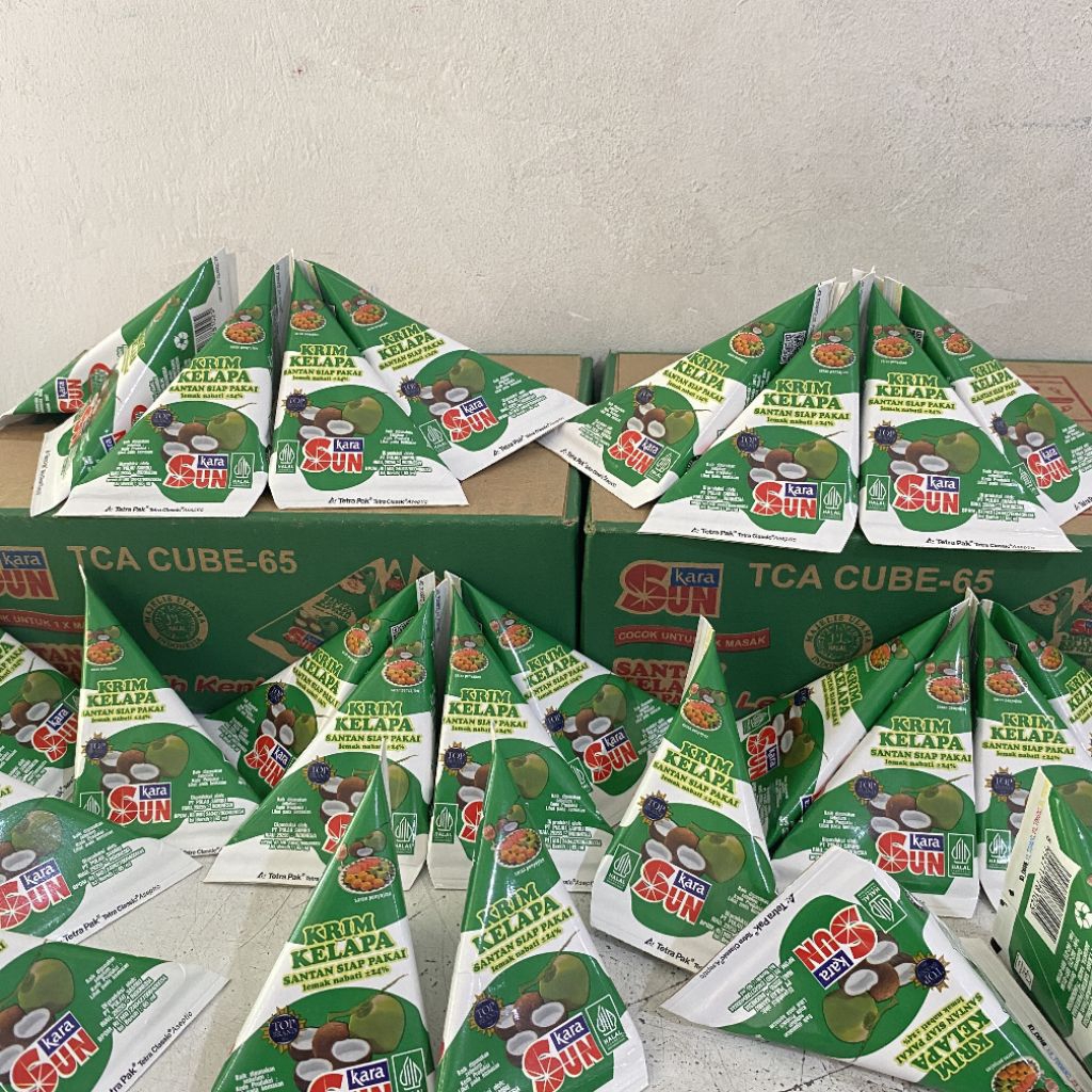 Sun kara santan kelapa 65 ml | santan sun kara | santan kara | santan kelapa siap pakai | sun kara s