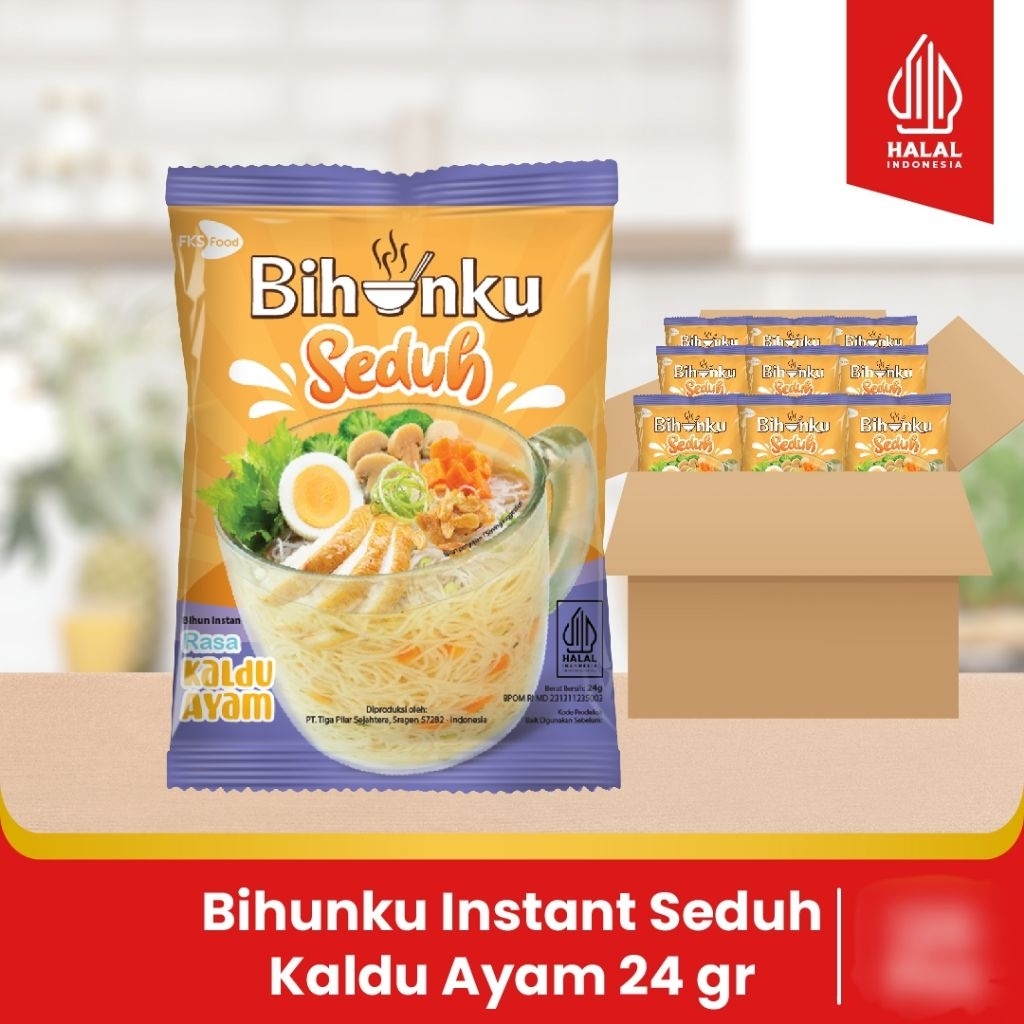 

Bihunku Instant - Seduh Kaldu ayam - 1 Karton - 120 Pcs - 24gr