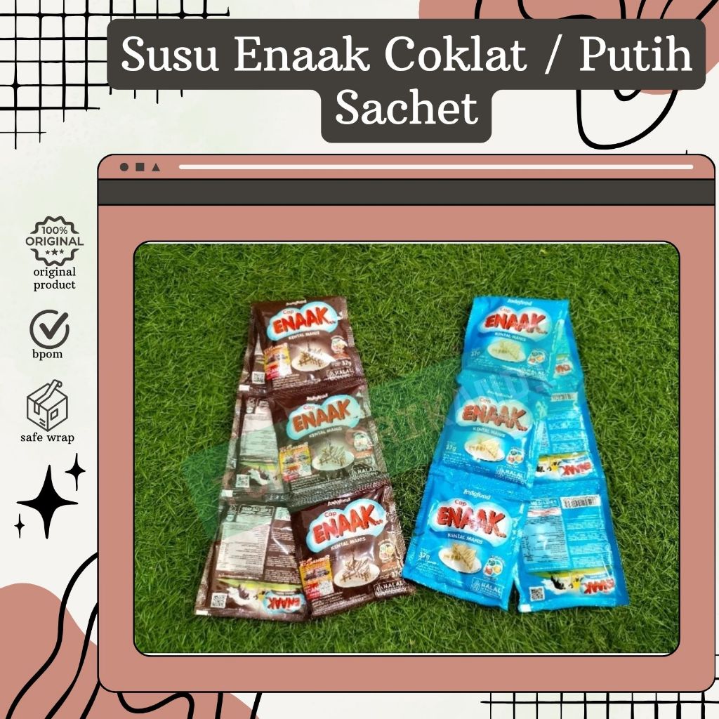 

Susu Enaak Coklat Putih Sachet Satuan/Eceran